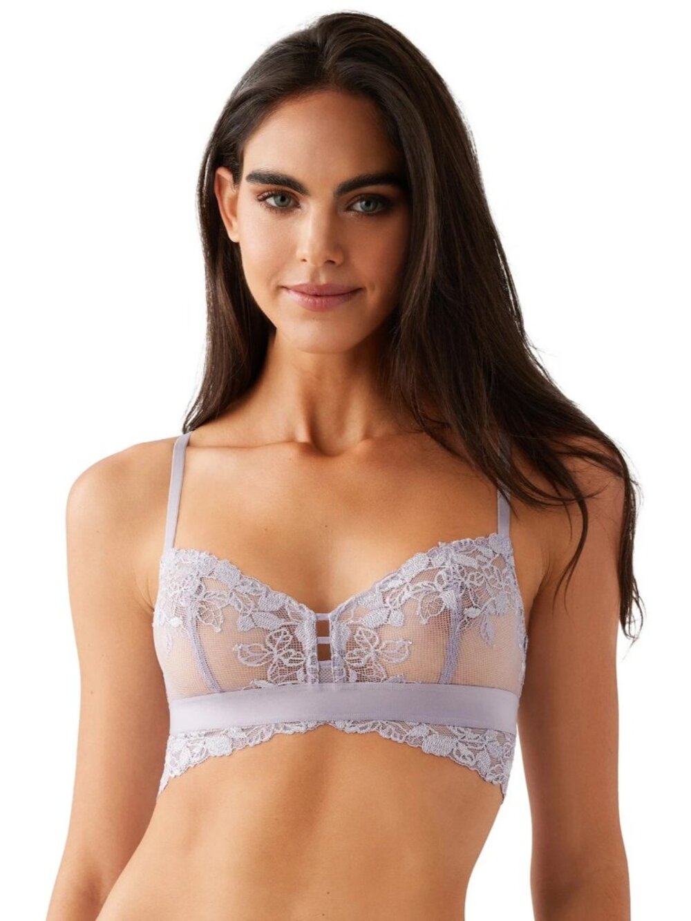 b.tempt'd by Wacoal 910227 Opening Act Bralette Lilac Gray S Small $38 NEW